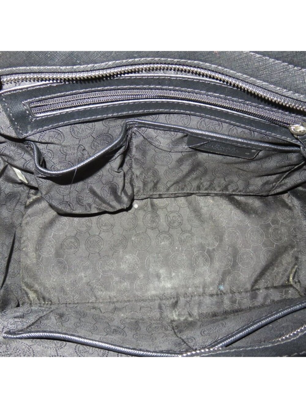 Michael Kors Selma Black & White Python Embossed Leather Tote - Picture 4 of 14
